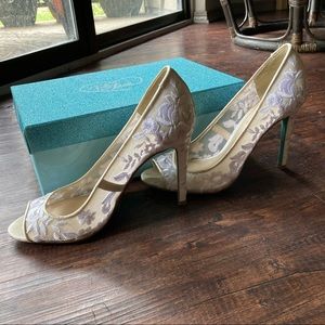 Betsey Johnson Floral Heels